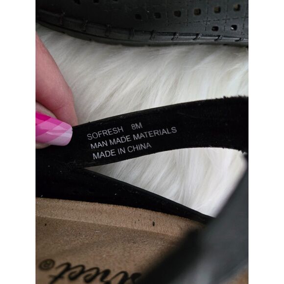 Easy Street Comfort Slides Women 8 Black Summer Sandals - Picture 6 of 6